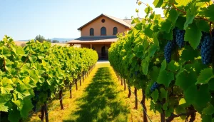 Visit Clarksburg CA wineries featuring sprawling vineyards and rustic winery experiences.