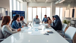 Accounting Services in Dubai professionals collaborating in a modern office.